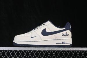 Nike Air Force 1'07 Low Cream White Blue Air Force 1 Low Top Casual Skate Shoes FV3694-110