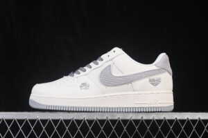 Nike Air Force 1'07 Low Cream White Grey Air Force 1 Low Top Casual Skate Shoes DN9688-107