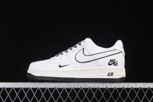 Nike Air Force 1'07 Low Cream White Black Air Force 1 Low Top Casual Skate Shoes CS5288-036