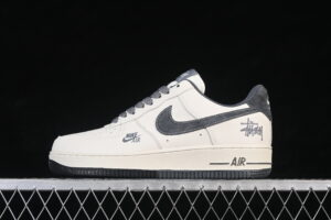 Nike Air Force 1'07 Low Cream White Black Air Force 1 Low Top Casual Skate Shoes DN1688-814