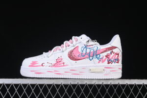 Nike Air Force 1'07 Low Cream Pink Air Force 1 Low Top Casual Skate Shoes KB1688-006