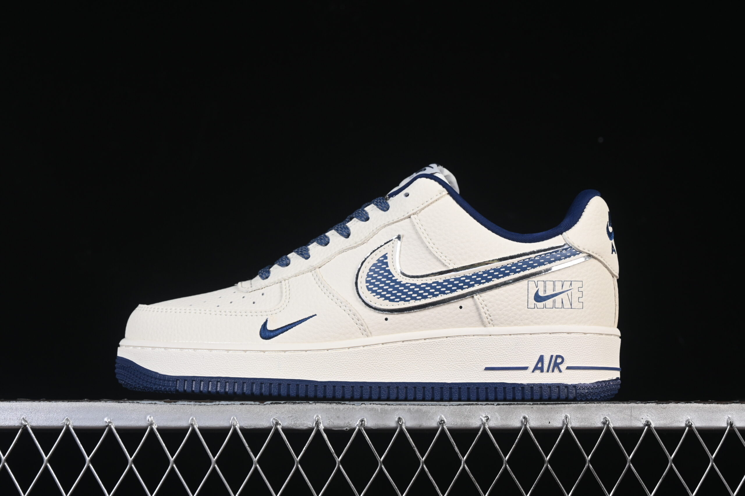 Nike Air Force 1'07 Low Cream Blue Air Force 1 Low Top Casual Skate Shoes DF0188-108