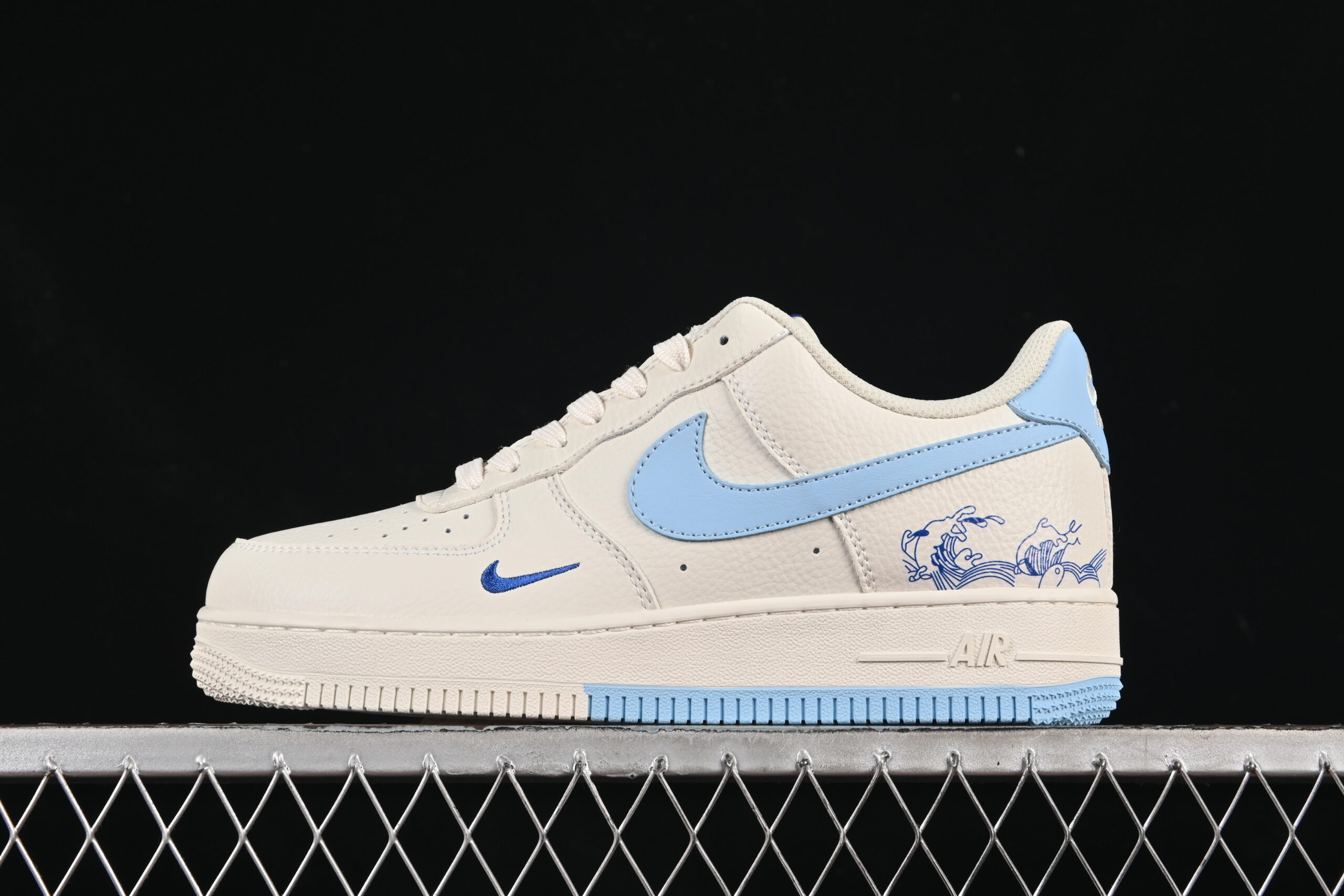 Nike Air Force 1'07 Low Cream Blue Air Force 1 Low Top Casual Skate Shoes CS5288-027