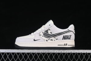 Nike Air Force 1'07 Low Cream Black Air Force 1 Low Top Casual Skate Shoes JP8028-068