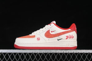 Nike Air Force 1'07 Low Red Air Force 1 Low Top Casual Skate Shoes MZ9588-838