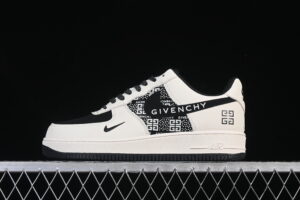 Nike Air Force 1'07 Low Collaboration Cream Black Air Force 1 Low Top Casual Skate Shoes KJ1688-021