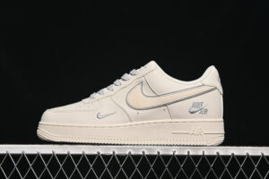 Nike Air Force 1'07 Low Nike Collaboration Cream Grey Air Force 1 Low Top Casual Skate Shoes CS5288-033