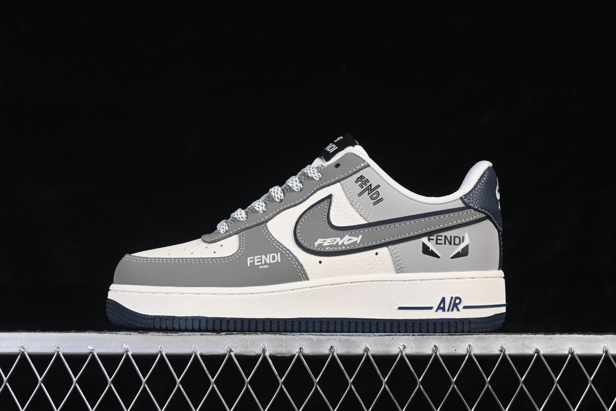 Nike Air Force 1'07 Low Collaboration Cream Grey Black Air Force 1 Low Top Casual Skate Shoes DF0188-110