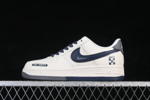 Nike Air Force 1'07 Low Collaboration Cream Grey Blue Air Force 1 Low Top Casual Skate Shoes QW5836-026