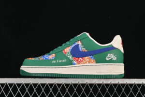 Nike Air Force 1'07 Low Collaboration Green Blue Air Force 1 Low Top Casual Skate Shoes KJ1688-007