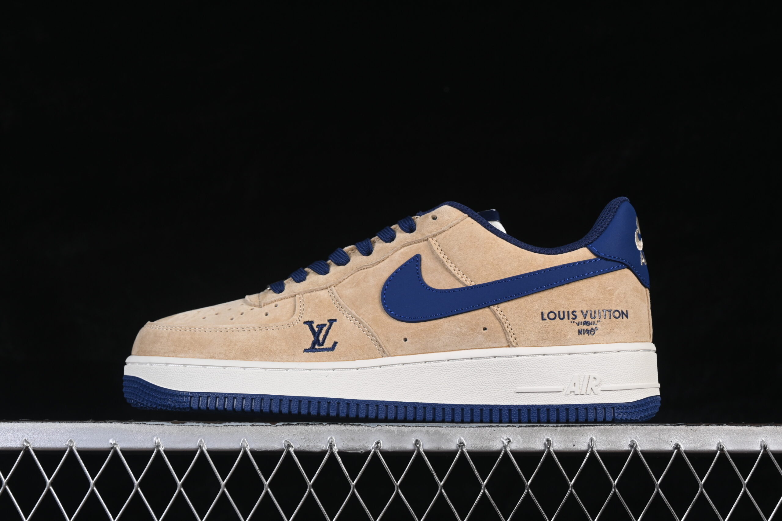 Nike Air Force 1'07 Low Collaboration Blue Air Force 1 Low Top Casual Skate Shoes FQ3545-300