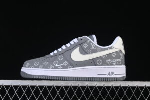 Nike Air Force 1'07 Low Collaboration Grey White Air Force 1 Low Top Casual Skate Shoes NH0601-575