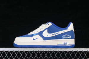 Nike Air Force 1'07 Low Collaboration White Blue Air Force 1 Low Top Casual Skate Shoes XD9314-612