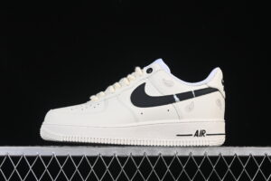 Nike Air Force 1'07 Low Collaboration White Black Air Force 1 Low Top Casual Skate Shoes ZH0318-128