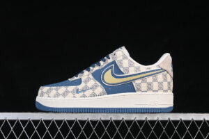 Nike Air Force 1'07 Low Collaboration Cream White Blue Air Force 1 Low Top Casual Skate Shoes XL1979-127