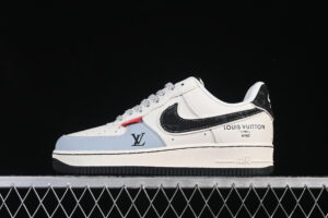 Nike Air Force 1'07 Low Collaboration Cream Black Air Force 1 Low Top Casual Skate Shoes DD1982-320