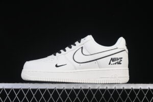 Nike Air Force 1'07 Low Collaboration Cream Black Air Force 1 Low Top Casual Skate Shoes CS5288-031