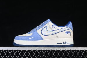 Nike Air Force 1'07 Low Collaboration Blue White Air Force 1 Low Top Casual Skate Shoes SY1388-020