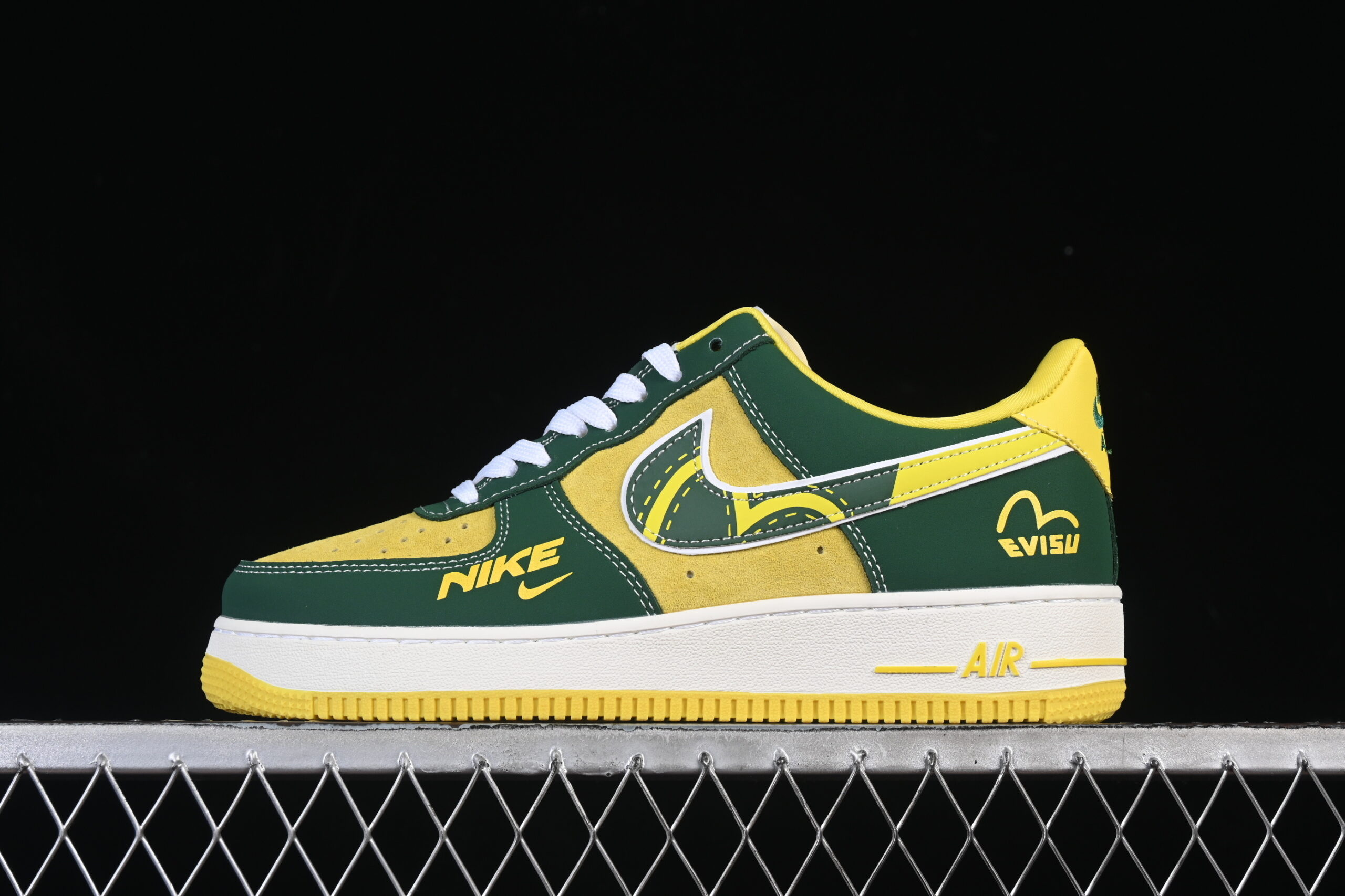 Nike Air Force 1'07 Low Green Yellow Air Force 1 Low Top Casual Skate Shoes SY1388-008