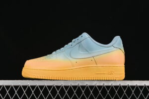 Nike Air Force 1'07 Low Blue Yellow Air Force 1 Low Top Casual Skate Shoes Gradient GS9875-002