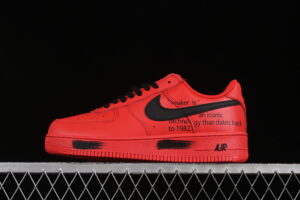 Nike Air Force 1'07 Low Red Air Force 1 Low Top Casual Skate Shoes FD7039-600