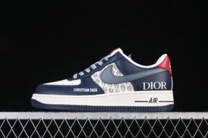 Nike Air Force 1'07 Low Collaboration Cream White Blue Grey Air Force 1 Low Top Casual Skate Shoes XD2588-603