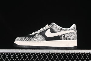 Nike Air Force 1'07 Low Collaboration Black White Air Force 1 Low Top Casual Skate Shoes XS1958-581