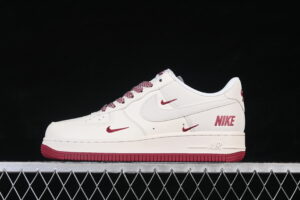 Nike Air Force 1'07 Low Red Air Force 1 Low Top Casual Skate Shoes JP2026-106