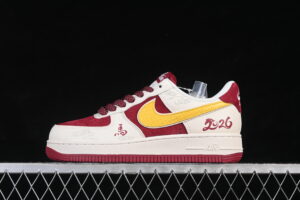 Nike Air Force 1'07 Low Red White Air Force 1 Low Top Casual Skate Shoes HT5088-611
