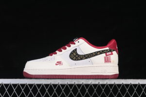 Nike Air Force 1'07 Low Cream White Red Air Force 1 Low Top Casual Skate Shoes Year of the Horse JP2026-150