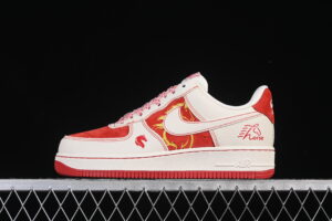 Nike Air Force 1'07 Low Collaboration Red Air Force 1 Low Top Casual Skate Shoes Year of the Horse XL1979-133
