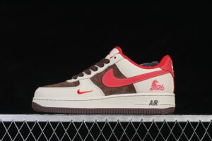 Nike Air Force 1'07 Low Red Air Force 1 Low Top Casual Skate Shoes Year of the Horse XD0028-003