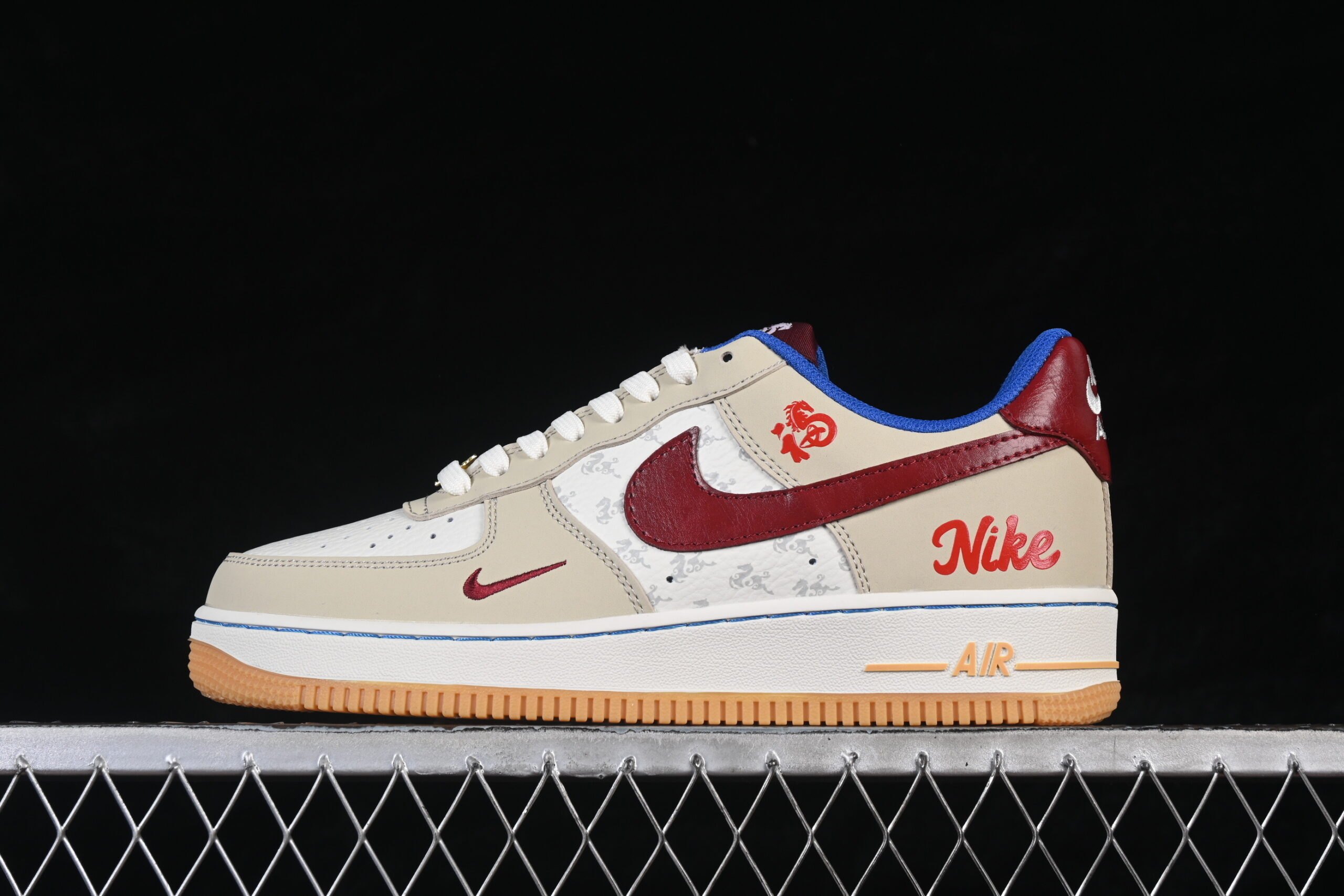 Nike Air Force 1'07 Low Limited White Air Force 1 Low Top Casual Skate Shoes Year of the Horse NH0601-519