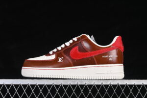 Nike Air Force 1'07 Low Limited Retro Brown Red Air Force 1 Low Top Casual Skate Shoes Year of the Horse FV3694-103