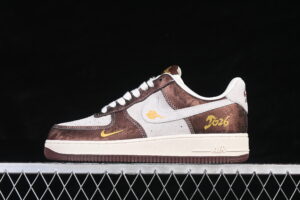Nike Air Force 1'07 Low Limited White Brown Air Force 1 Low Top Casual Skate Shoes Chinese Style Year of the Horse KD1688-005