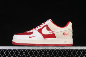 Nike Air Force 1'07 Low Limited White Red Air Force 1 Low Top Casual Skate Shoes Chinese Style Year of the Horse XL1979-145