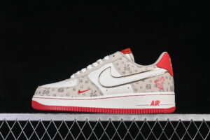 Nike Air Force 1'07 Low Limited Cream Red Air Force 1 Low Top Casual Skate Shoes Year of the Horse NH0601-502