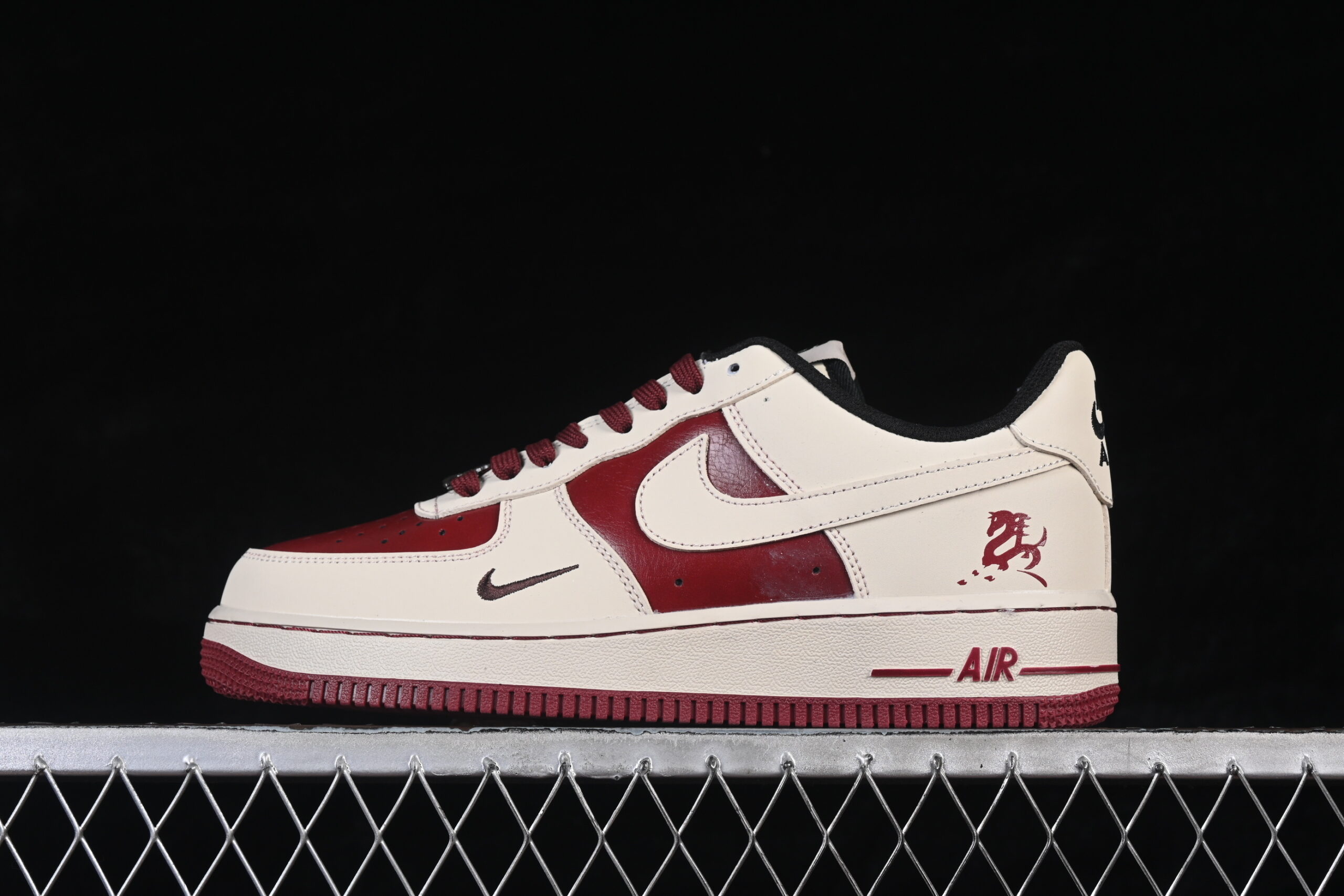 Nike Air Force 1'07 Low Limited Cream Red Air Force 1 Low Top Casual Skate Shoes Year of the Horse NH0601-514