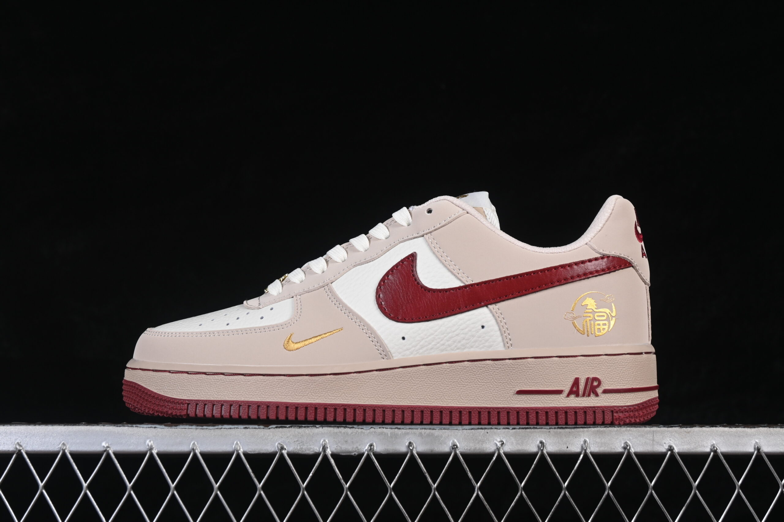 Nike Air Force 1'07 Low Limited Cream Red Air Force 1 Low Top Casual Skate Shoes Year of the Horse NH0601-522