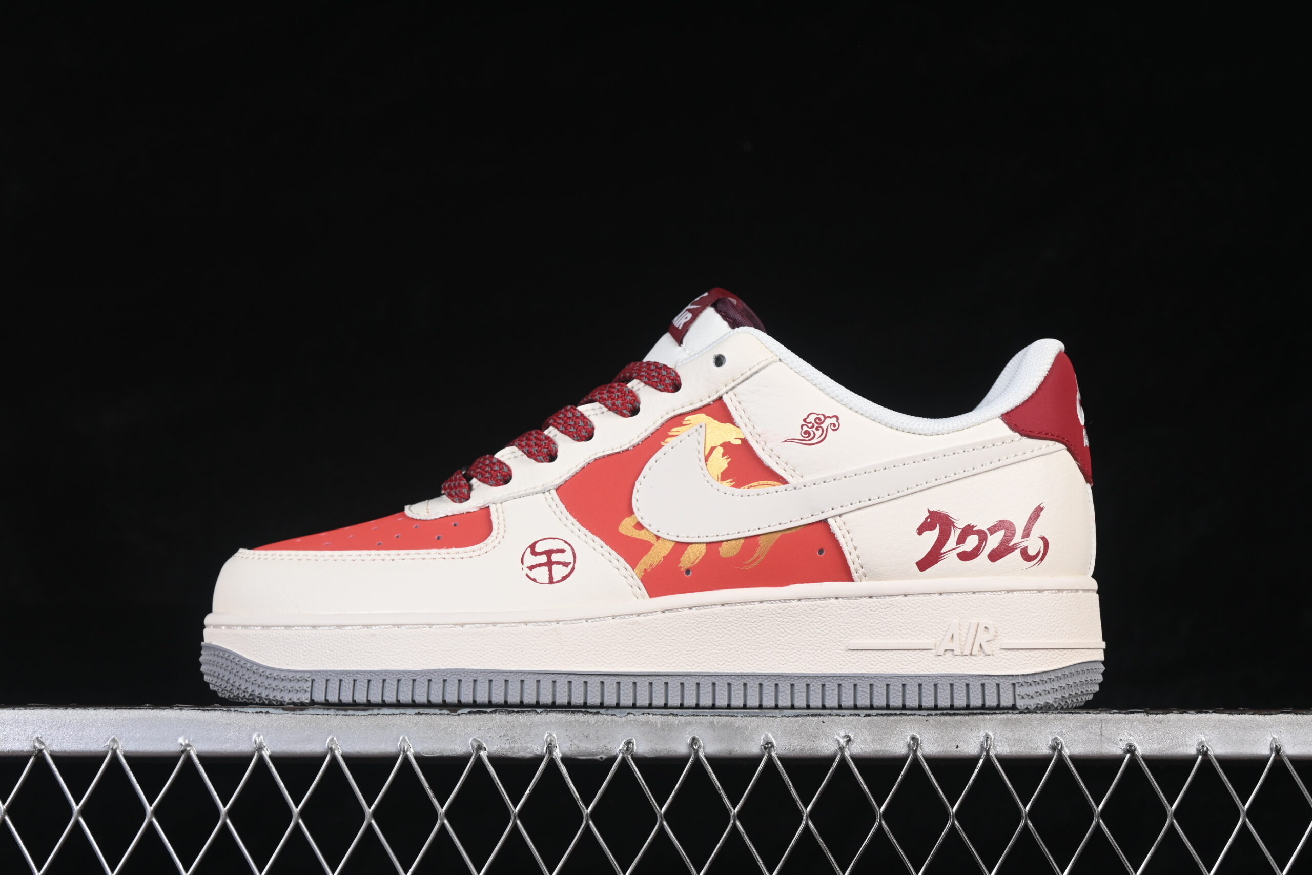 Nike Air Force 1'07 Low Limited Red White Air Force 1 Low Top Casual Skate Shoes Year of the Horse JP2026-151