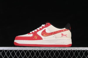Nike Air Force 1'07 Low Limited Red Colorway Air Force 1 Low Top Casual Skate Shoes Year of the Horse FC1688-260