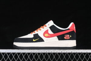 Nike Air Force 1'07 Low Limited Red Black Air Force 1 Low Top Casual Skate Shoes Year of the Horse MZ9588-835