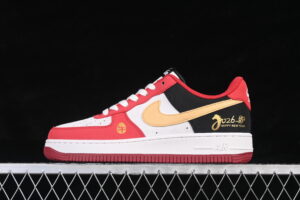 Nike Air Force 1'07 Low Limited Red Black Air Force 1 Low Top Casual Skate Shoes Year of the Horse JP2026-139
