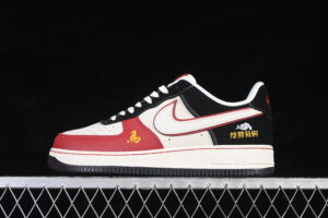 Nike Air Force 1'07 Low Limited Black Red Air Force 1 Low Top Casual Skate Shoes Year of the Horse DF0188-129