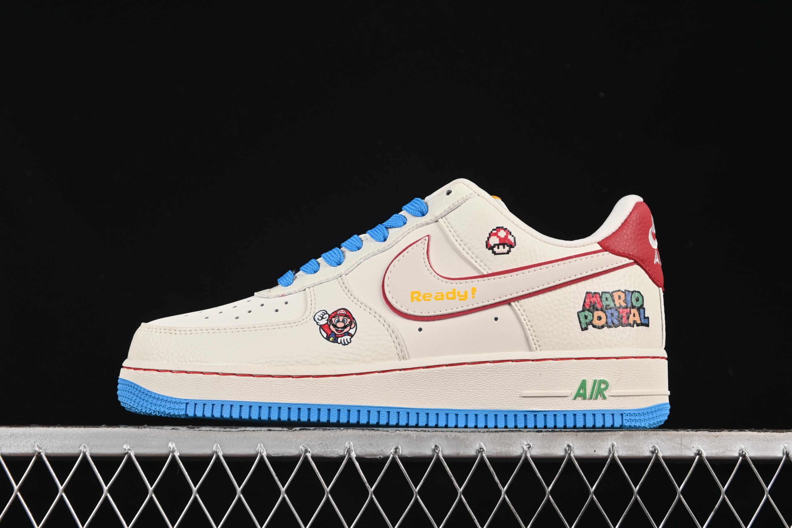 Nike Air Force 1'07 Low Collaboration White Blue Air Force 1 Low Top Casual Skate Shoes SC0601-567