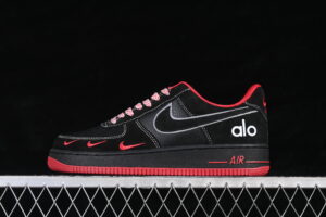 Nike Air Force 1'07 Low Black Red Air Force 1 Low Top Casual Skate Shoes SS1979-009