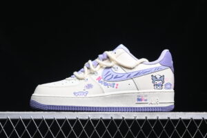 Nike Air Force 1 Low "Kuromi" Cream Air Force 1 Low Top Casual Sports Casual Skate Shoes BD7701-220