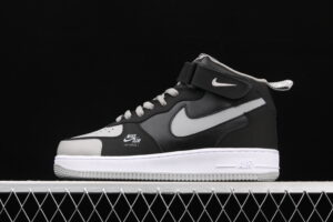 Nike Air Force 1 Mid "Shadow Grey" Grey Air Force 1 Mid Top Casual Skate Shoes BQ6819-008