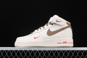 Nike Air Force 1 Mid Air Force 1 White High Top Casual Skate Shoes 808788-998