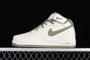 Nike Air Force 1 Mid Cream Green Colorway Air Force 1 Mid Top Casual Skate Shoes PA0920-908
